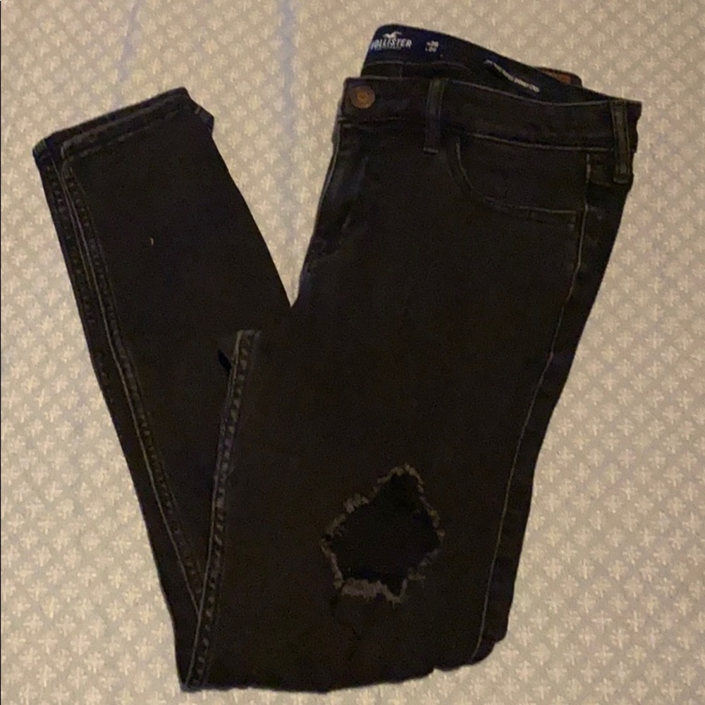 Faded Black Hollister Jeans